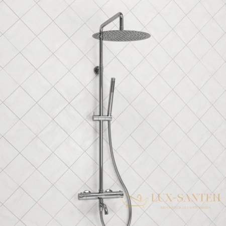 душевая система wasserkraft a188.116.137.087.ch thermo 300 мм, хром