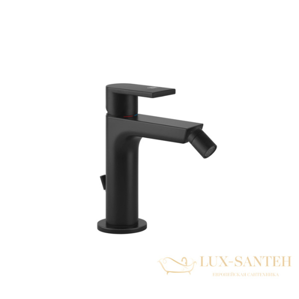 смеситель для биде с донным клапаном gessi via manzoni 38607.299, black xl