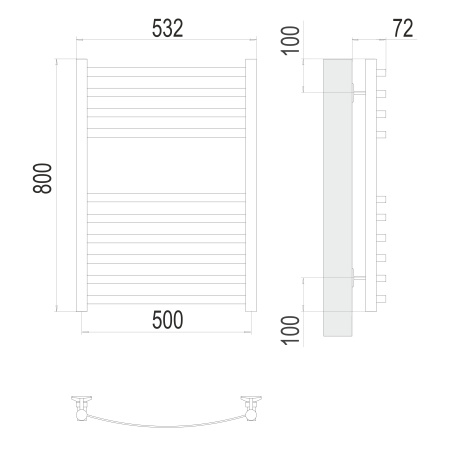 полотенцесушитель водяной terminus авиэль 4670078529015 п10 500x800