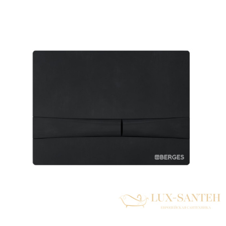 комплект berges 042451: подвесной унитаз strati с системой инсталляции novum 525 и панелью смыва, черный матовый