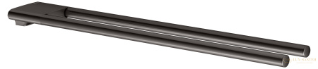 полотенцедержатель двойной 450 мм, keuco edition 400, 11518350000, титан черный шлифованный