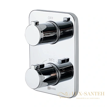 термостат для душа встраиваемый lemark yeti lm7843c, 1 потребитель, хром