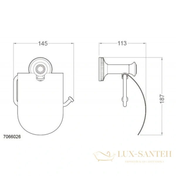бумагодержатель schein superior 7066026, хром