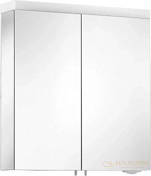 зеркальный шкаф keuco royal reflex, 24202171301, с подсветкой, 650х700х150 мм, к.: анодированный серебристый алюминий/зеркало