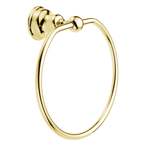 huber croisette, 4018.01h.do, полотенцедержатель - кольцо d21.5см, подвесной, цвет золото