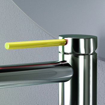 gattoni circle two накладка на ручку смесителя для ванны и душа, 9199 х 91gi, цвет giallo