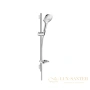 душевой гарнитур hansgrohe raindance select 120 3jet 26620000 со штангой 65 см и мыльницей, хром