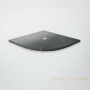 душевой поддон rgw stone tray 16153100-02 из искусственного камня st/al-g 100х100, графит