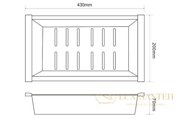 коландер zorg pvd grafit c 12-44 grafit, графит