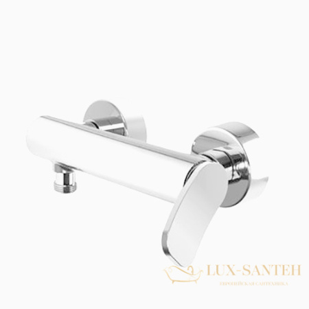 смеситель для душа fima carlo frattini flo' f3805/1bs, белый матовый