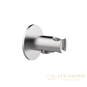 держатель ручного душа с подключением для шланга almar 316 collection, e095032.316, нержавеющая сталь брашированная