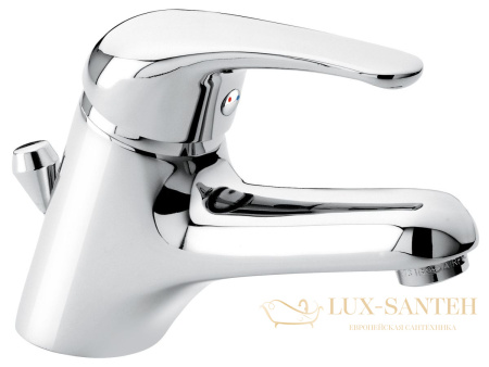 смеситель для раковины emmevi ambra 9003/cr с донным клапаном, хром