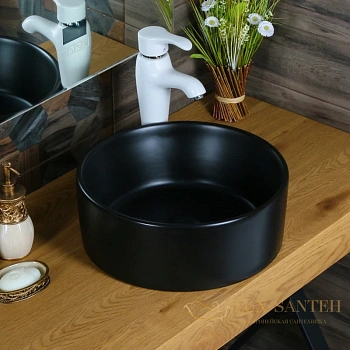 раковина jorno melana  mln-7078abm 6629 41х41 см, черный матовый