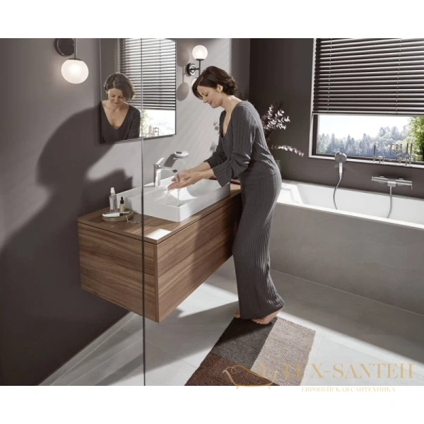 смеситель для раковины hansgrohe vivenis с донным клапаном 75020000 хром