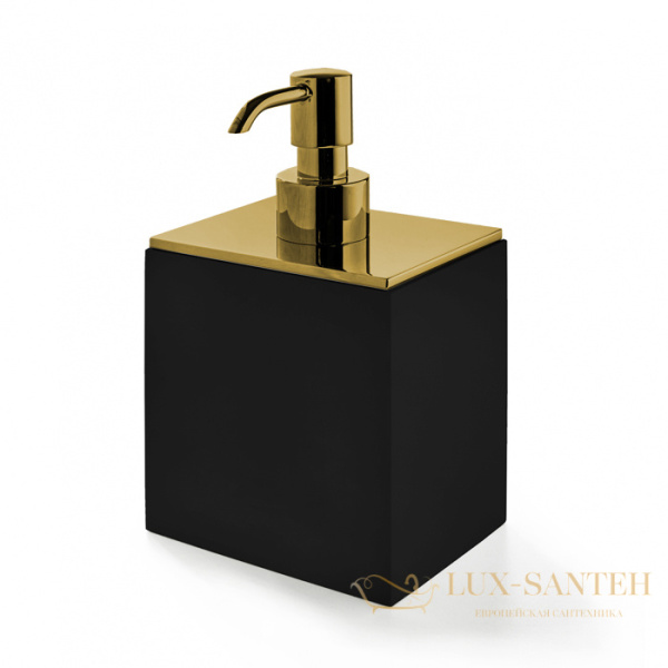 дозатор для жидкого мыла 3sc bemood black bemn01dago, черный/золото матовое