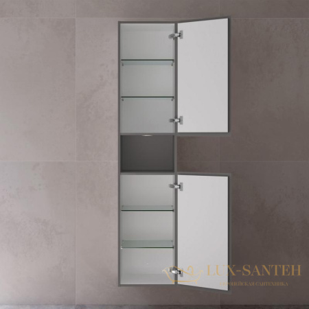 высокий шкаф-пенал keuco stageline, 32831290102, 400x1800x360 мм, к/ф: инокс