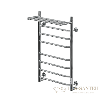 полотенцесушитель электрический кабельный ника way-3 80/50 с полкой u, хром