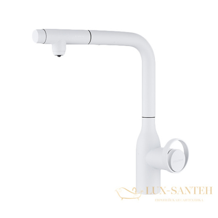 смеситель для кухни под фильтр с выдвижным изливом paulmark urban ur213104-431, антрацит