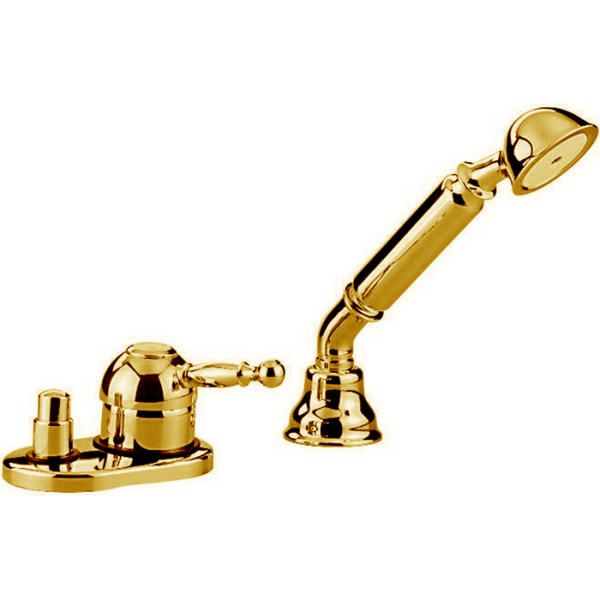 cisal arcana royal, ay00129024, смеситель на борт ванны на 2 отверстия, без излива, цвет золото