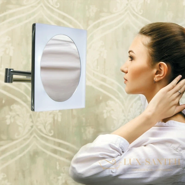 косметическое зеркало wasserkraft k-1008 x 12, хром