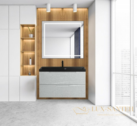 тумба под раковину belbagno vittoria vittoria-1000-2c-so-tb-p 100 см подвесная, toros bianco