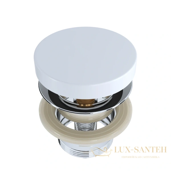 донный клапан salini 16222wg s-sense для раковины d 504, белый глянцевый