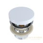 донный клапан salini 16232wm s-stone для раковины d 504, белый матовый
