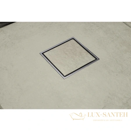 душевой трап bettoserb confluo standard plate 3 13702558 144x144/50 мм 2 в 1 с основой под плитку, хром