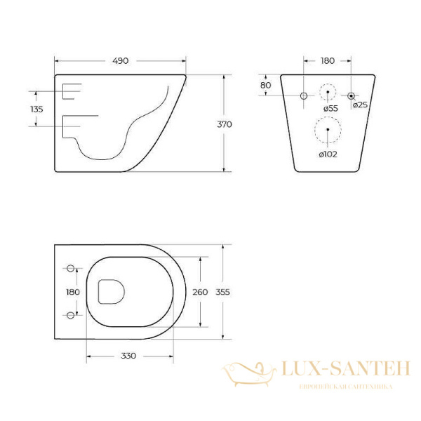 подвесной унитаз belbagno sfera-r bb046chr/bb865sc с сиденьем микролифт, белый