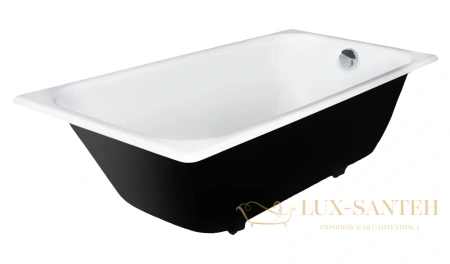 чугунная ванна wotte start 160x75, start 1600x750, цвет белый