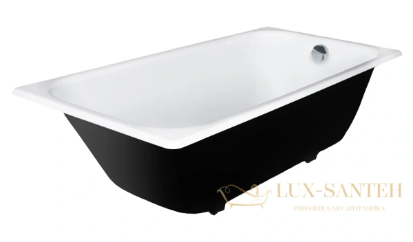чугунная ванна wotte start 160x75, start 1600x750, цвет белый