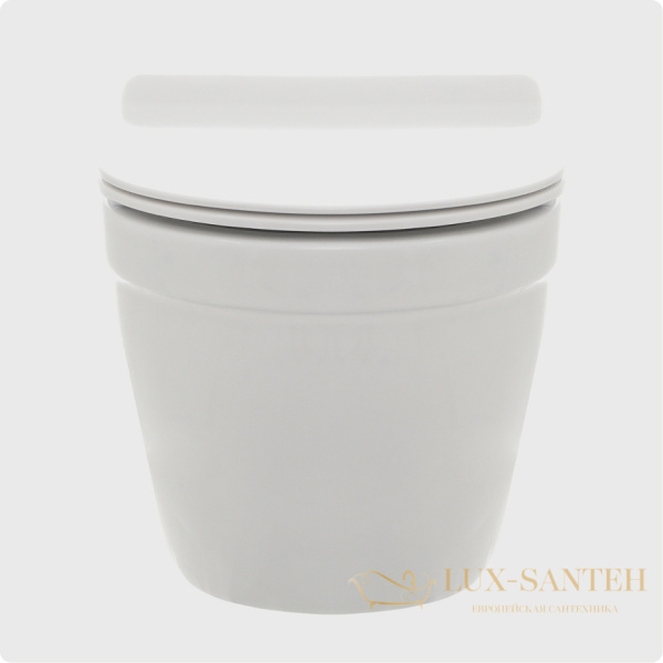 унитаз подвесной безободковый aquame aqm2006, с быстросъемным сиденьем softclose, белый глянцевый