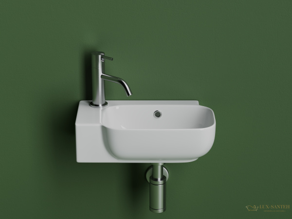 раковина ceramica nova element cn6074r 40,3x24,9 см, правосторонняя, белый