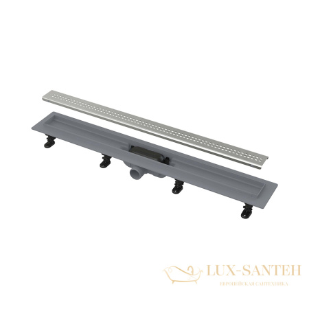 alcaplast apz9 simple водоотводящий желоб с порогами для перфорированной решетки 950 мм ag100201950