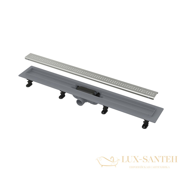 alcaplast apz9 simple водоотводящий желоб с порогами для перфорированной решетки 950 мм ag100201950