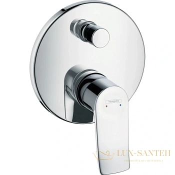 смеситель для ванны hansgrohe metris 31487000, хром