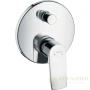 смеситель для ванны hansgrohe metris 31487000, хром