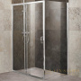 душевой уголок belbagno unique unique-ah-1-100/115-100-c-cr 115х100 см профиль хром, стекло прозрачное 
