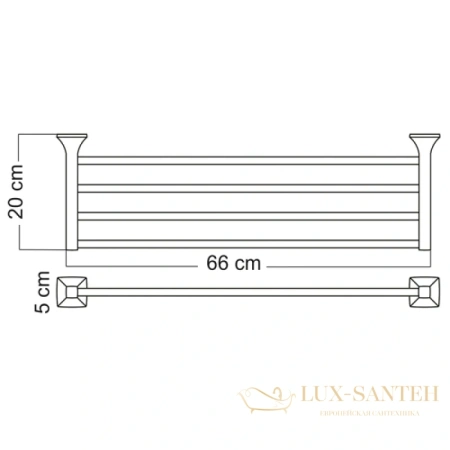 полотенцедержатель wasserkraft wern k-2511, хром