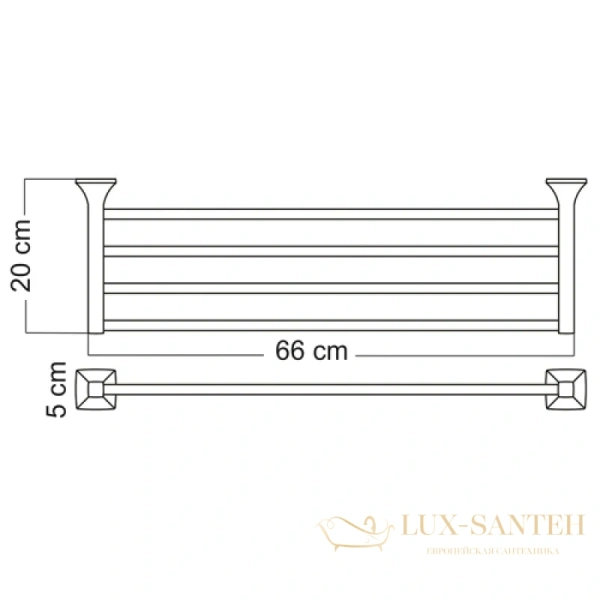 полотенцедержатель wasserkraft wern k-2511, хром