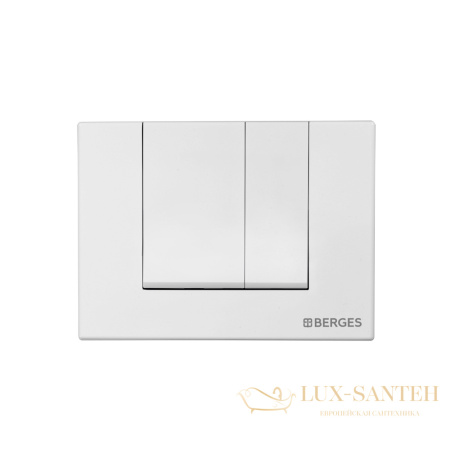 инсталляция berges novum 040244 для подвесного унитаза с панелью смыва, белый