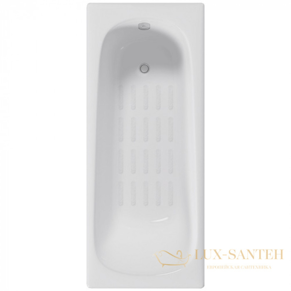ванна чугунная delice continental 120х70 с антискользящим покрытием dlr230640-as, белый глянцевый