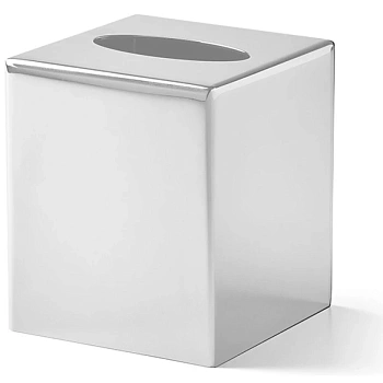 контейнер для бумажных салфеток 3sc metal tonda met71abo, белый матовый