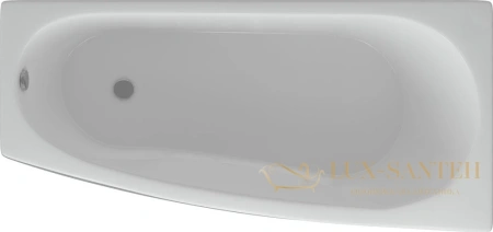 акриловая ванна aquatek пандора 160x75 pan160-0000053 правая, без гидромассажа, с фронтальным и левым боковым экраном