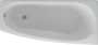 акриловая ванна aquatek пандора 160x75 pan160-0000053 правая, без гидромассажа, с фронтальным и левым боковым экраном