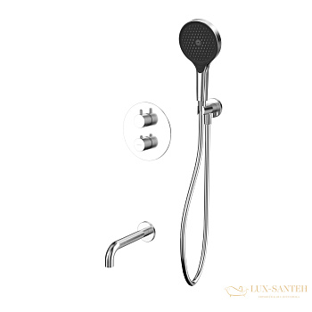 термостатическая система для ванны скрытого монтажа whitecross y yset10topnib никель брашированный