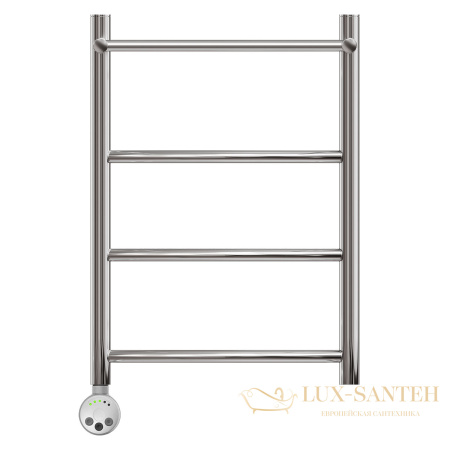 полотенцесушитель 500x600 электрический point афина pn04156pe п3 с полкой левый/правый, хром