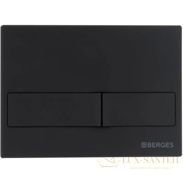 комплект: подвесной унитаз berges puma xl 043246 + система инсталляции berges novum l5, белый,  soft touch черная