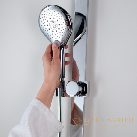 ручной душ bossini syncronia/6 b00800.030, хром