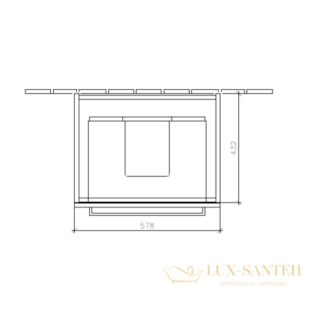 тумба под раковину villeroy & boch avento a88900pn 580x514x452 мм, elm impresso